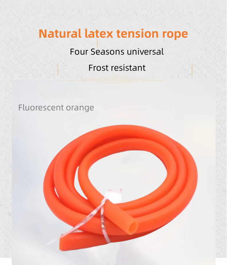 Factory Price Colored High Elasticity Dipped Latex Rubber Tube Exercise Bands Slingshot Rubber Tubing details