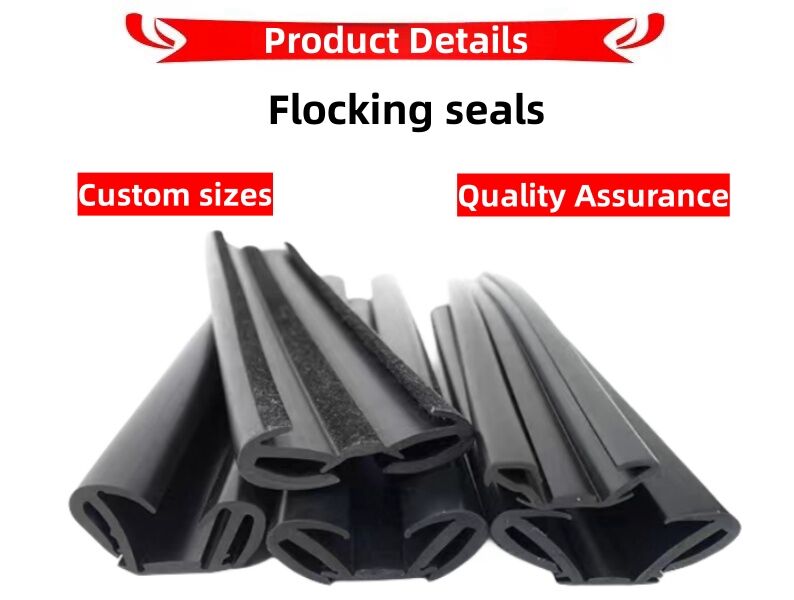 Car Window Rubber Flocked Weather Sealing Strip details