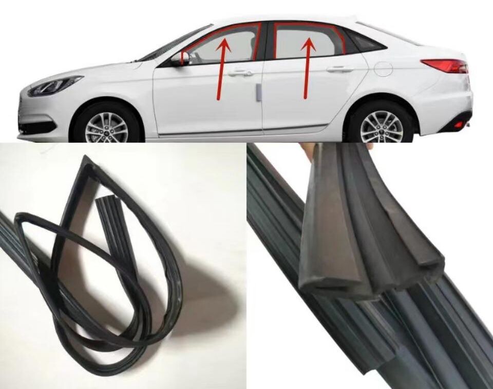 Custom car universal windshield Sunroof Rubber Seal Rubber Extrusion Epdm Rubber Extrusion factory