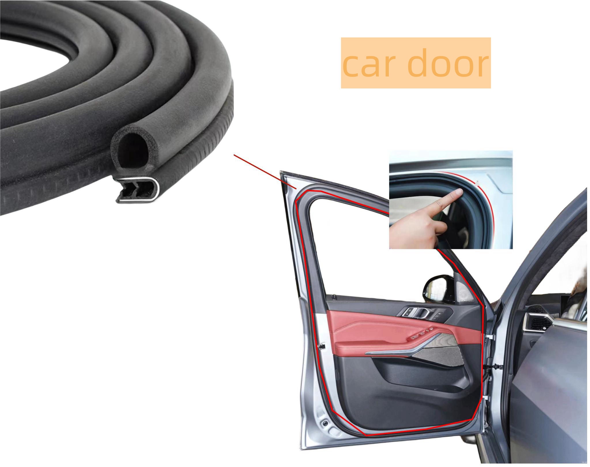 Car Door Edge Protection Self Adhesive Sealing Strip supplier