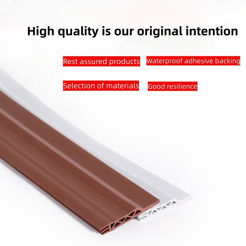 Adhesive door sealing strip for wooden door manufacture