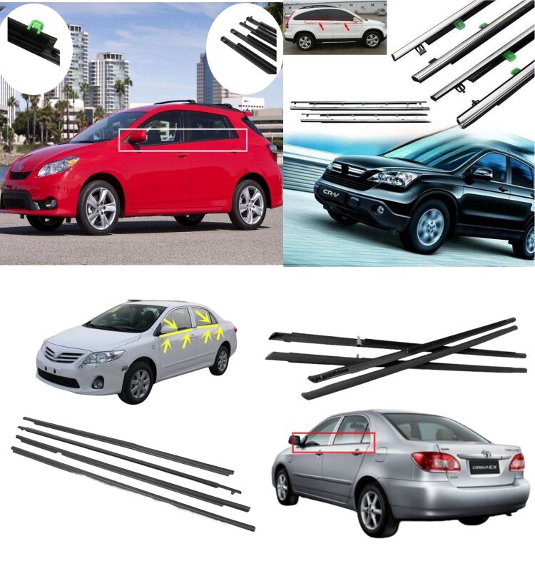 Car Weather Strip For Toyota Corolla 2009-2012 Car Weather Strip Doors With Molding Window Trim 2009 2010 2011 2012 details