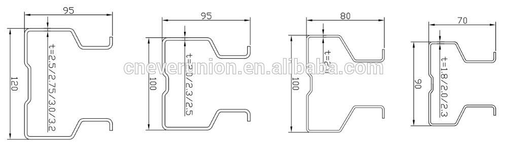 Heavy loading weight type rack system