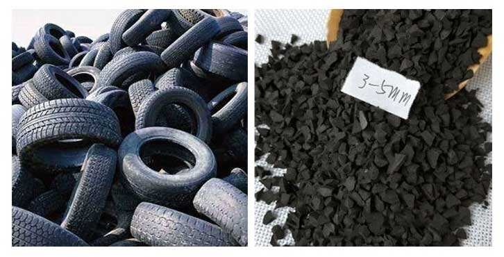 discarded tires into valuable resources