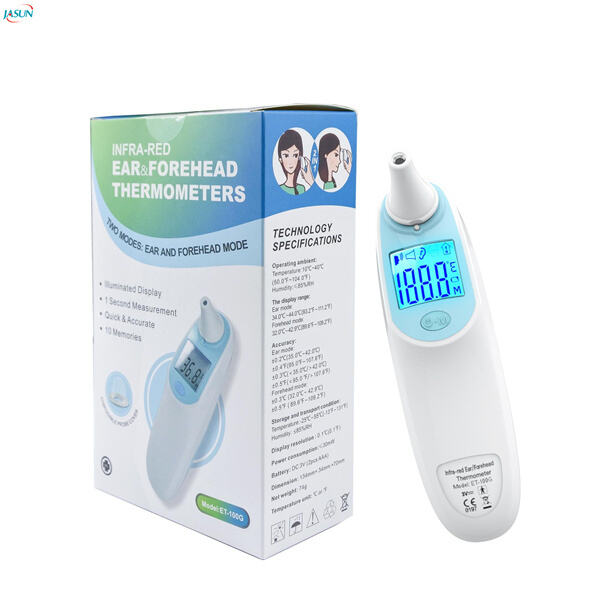 이마 및 귀 체온 측정이 가능한 이중 기능 온도계