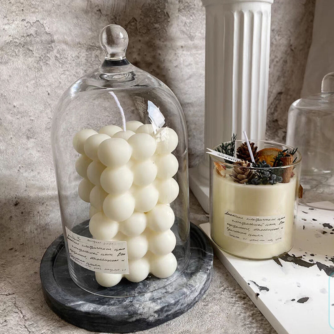 oem wholesale customized private label home decor luxury art scented soy wax candles with luxury  jar and box gift sets-2
