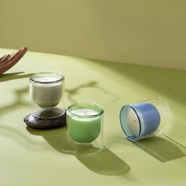 Discovering unique scents in artisan soy wax candles.