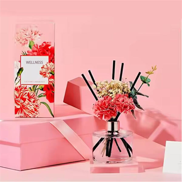 Experience the benefits of aromatherapy with a natural reed diffuser.