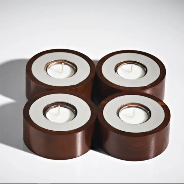 product home decoration wooden style wholesale tealight candle holder custom candle box packaging for gift set-10