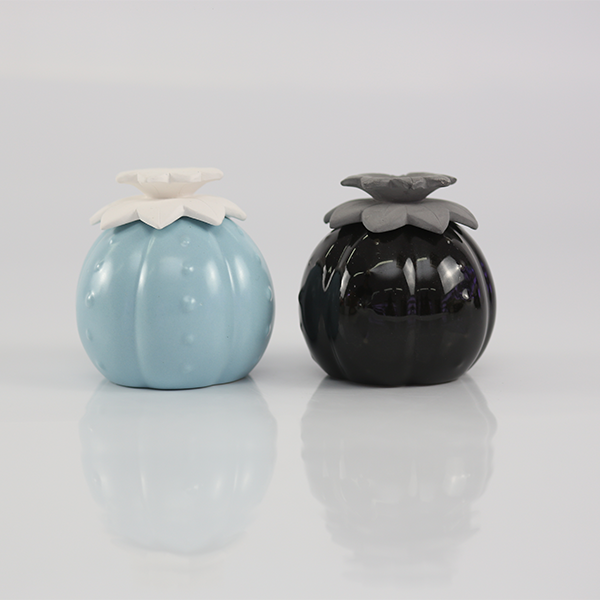 product home fragrance  manufacturers custom white ceramic flower glass bottle perfume aroma essential oils aromatherapy reed diffuser-0