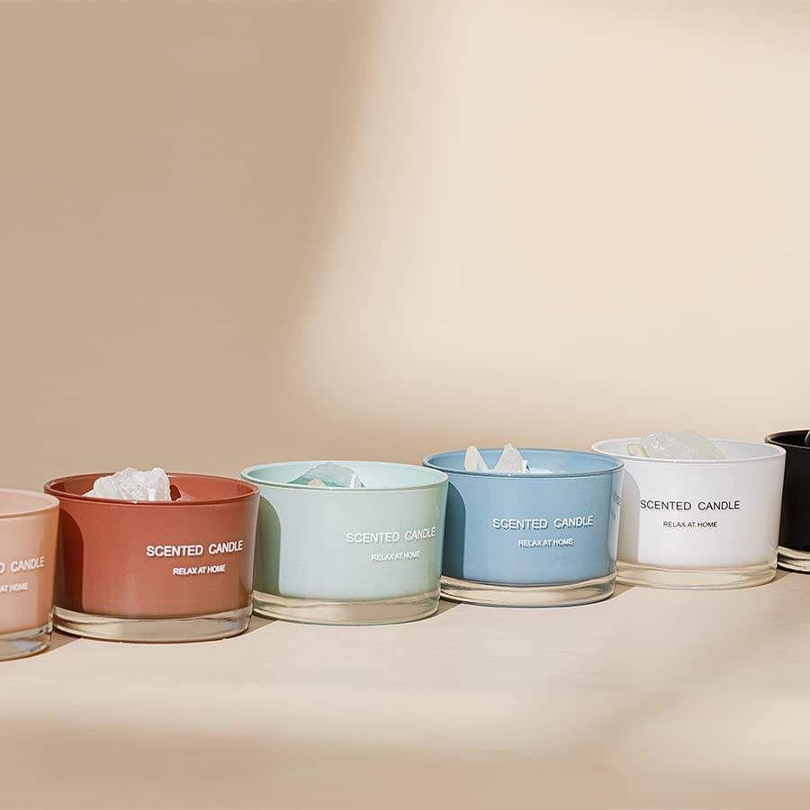 product wholesale relaxing luxury crystal aromatherapy scented candle soy wax custom aroma crystal scented candles with crystal-3