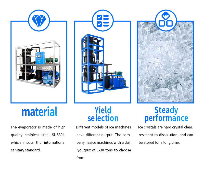 Industrial customized tube ice machine chiller with packaging machine factory