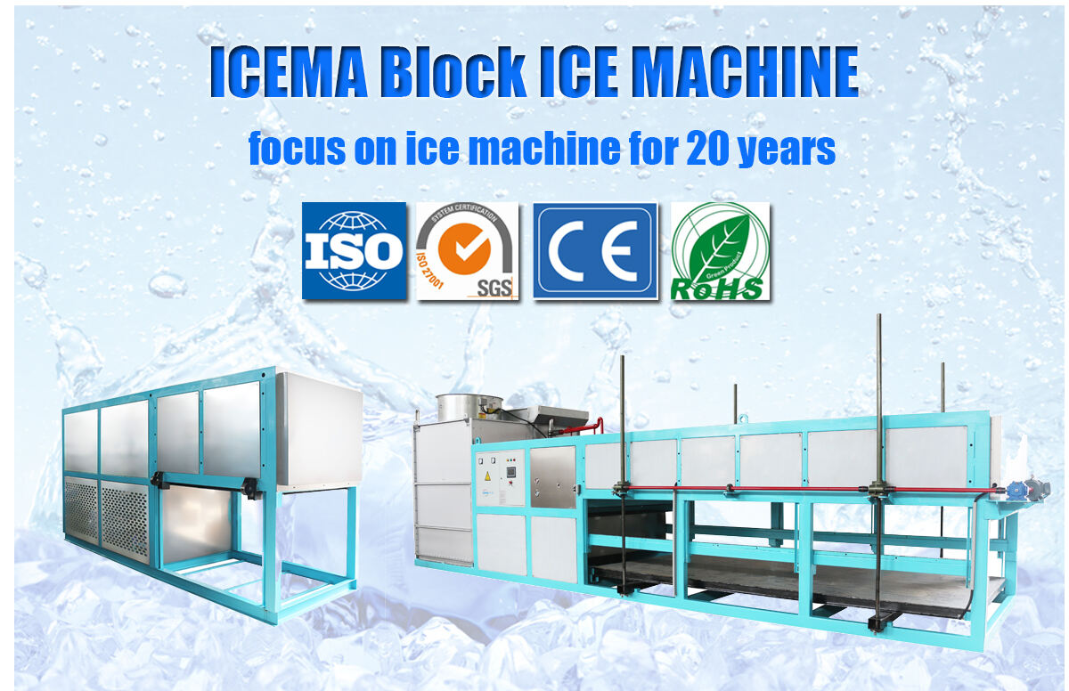 ICEMA 1T-20T Industrial Direct Cooling Block Ice Machine factory