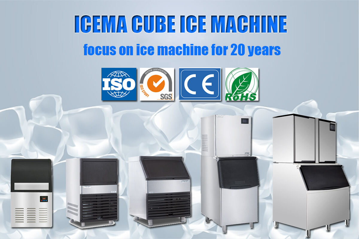 ICEMA Commercial Ice Cube Making machine factory