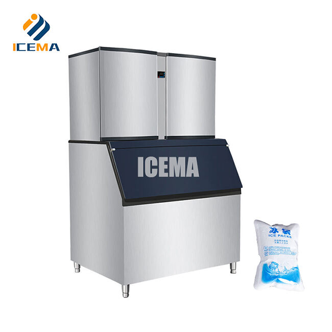 Commercial 1000kg/24h ice cube maker machine