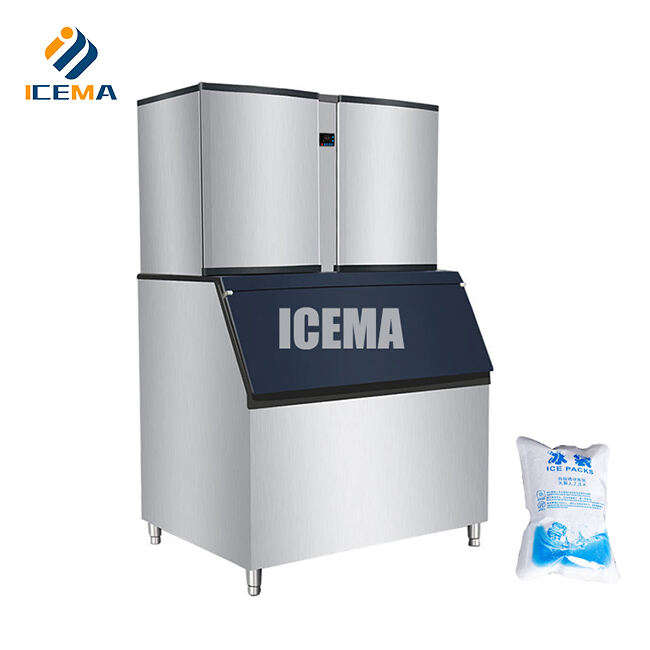 Máquina comercial para facer cubos de xeo ICEMA