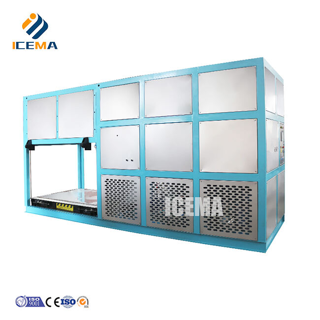 Awtomatikong 10T ice block making machine para sa industriya ng yelo