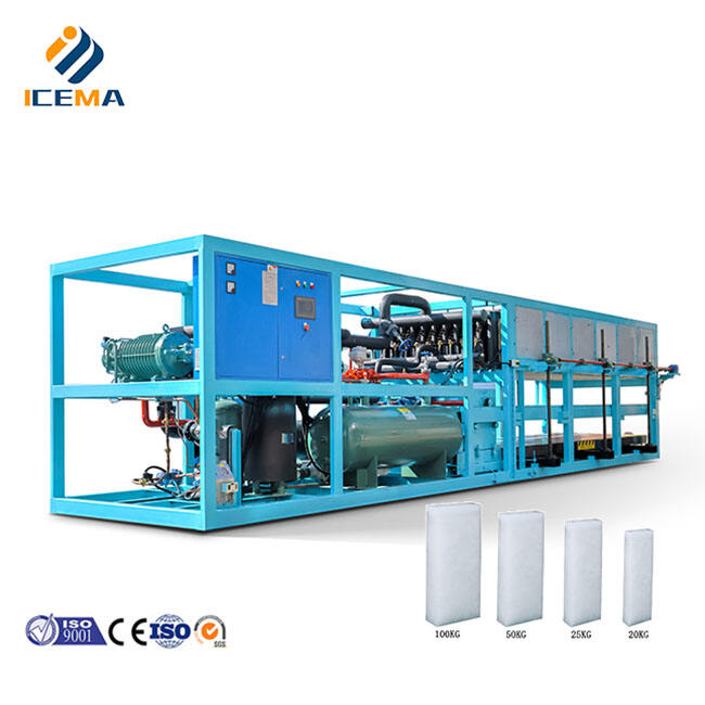 Selling Block ice to Fishery Ice Block Making Machine