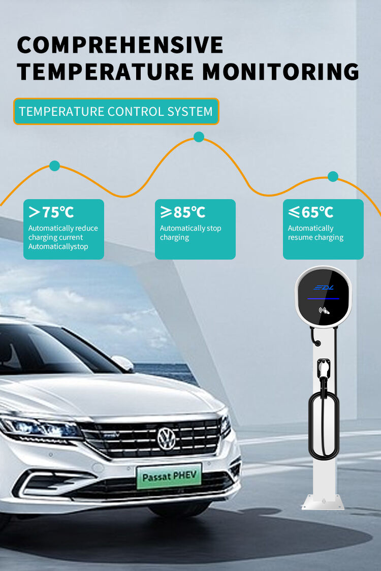 OEM ODM Electric Car Solar EV Charger Type 2 Ocpp AC Wall Box Home EV Charging Station with Display manufacture