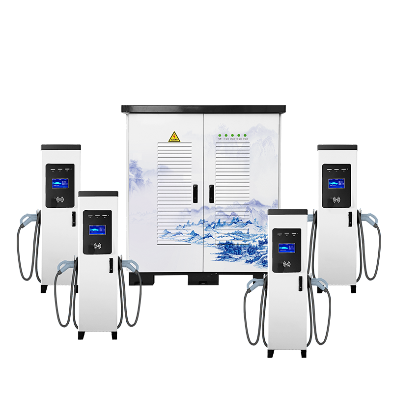 DC EV Charging Station 120KW 240KW 480KW ChadeMo CCS IP54 RFID OCPP Electric Vehicle Charger Station manufacture