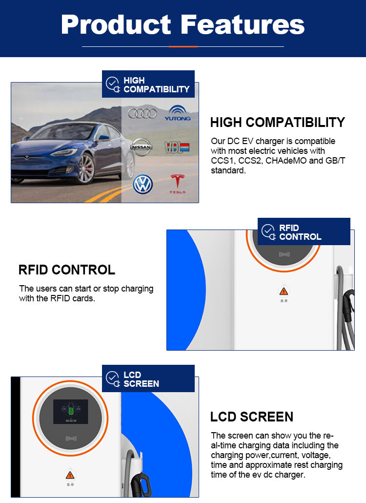 Commercial Chademo CCS/CHAdeMO/GBT E V Charging Stations Dc 60 To 600 KW Bus Fast Ev Car Dc Charger factory