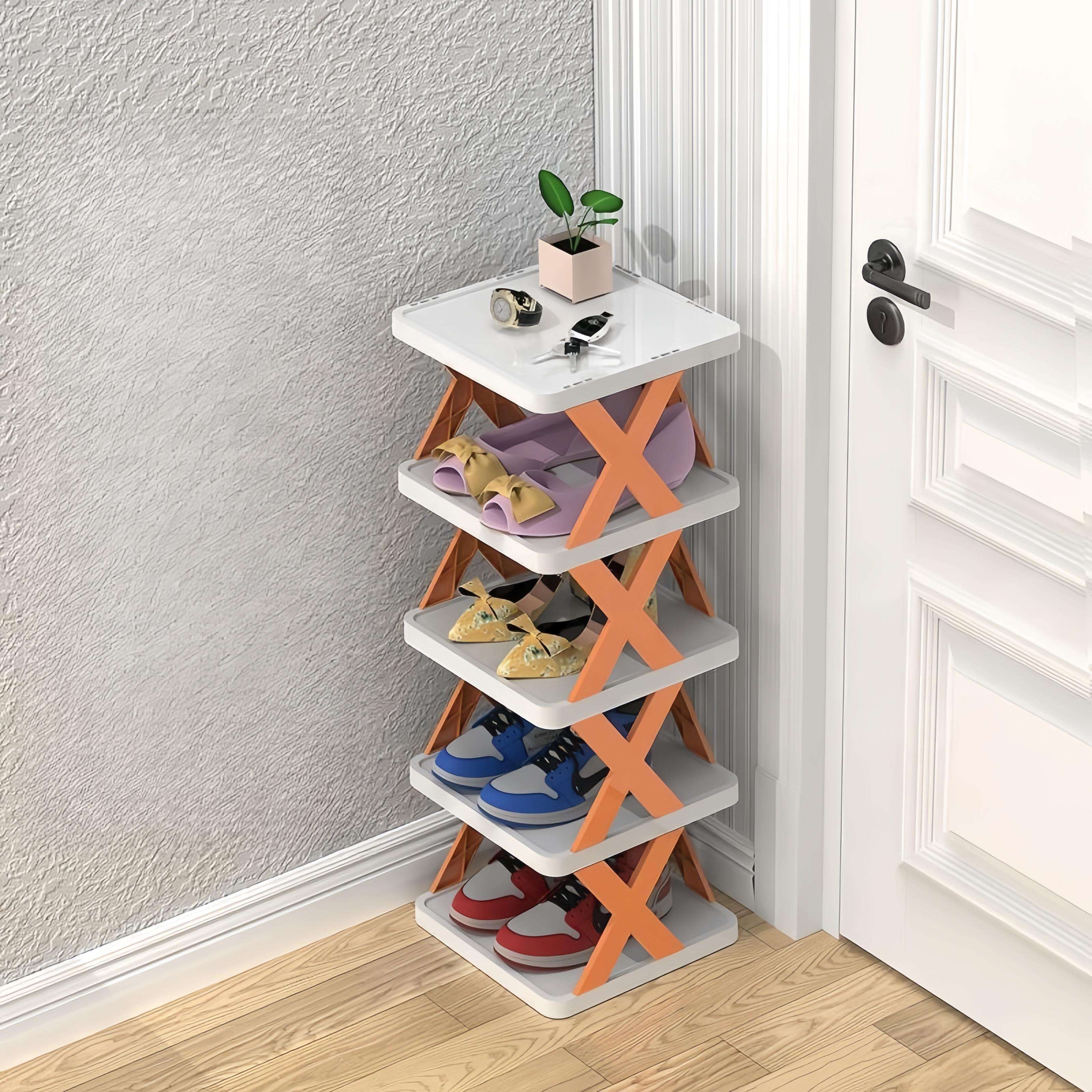 Hot Selling Multi-Layer Shoe Rack Stackable Standing PP Plastic Shoes Storage Organizer Shelf for for Hallway Entrance Bedroom supplier