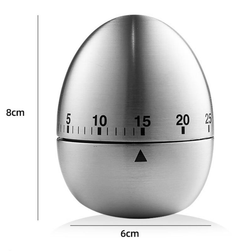 product creative egg shaped stainless steel kitchen timer mechanical rotation alarm for baking cooking time reminder countdown-37