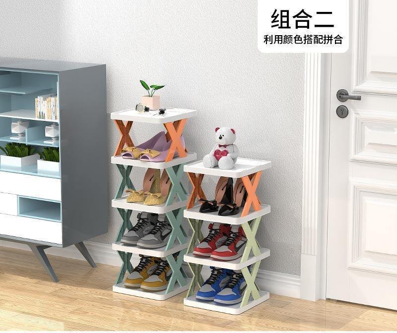 Hot Selling Multi-Layer Shoe Rack Stackable Standing PP Plastic Shoes Storage Organizer Shelf for for Hallway Entrance Bedroom manufacture