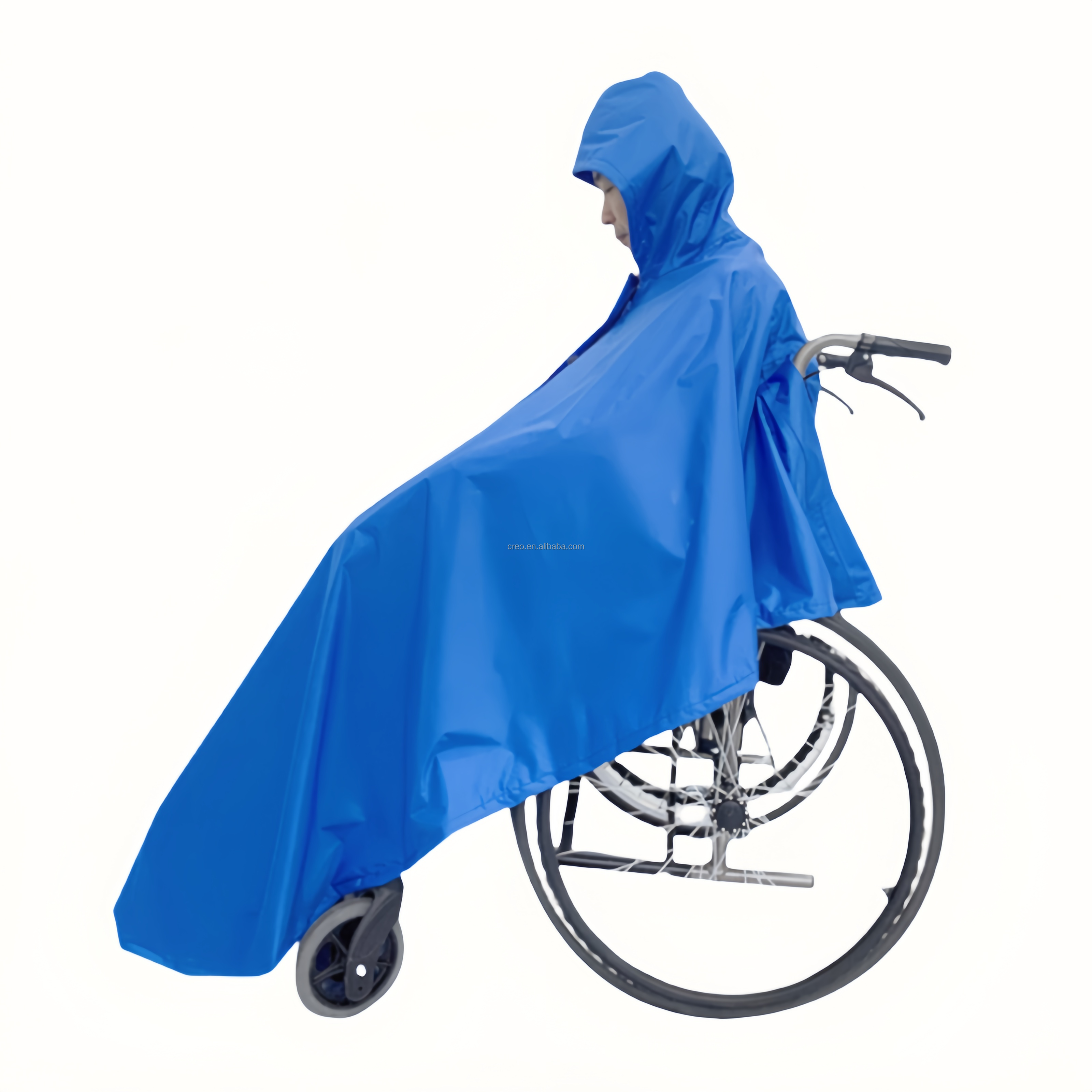 product waterproof wheelchair raincoat adults elderly outdoor lightweight breathable rainwears with reflective strip wheelchair ponchos-31