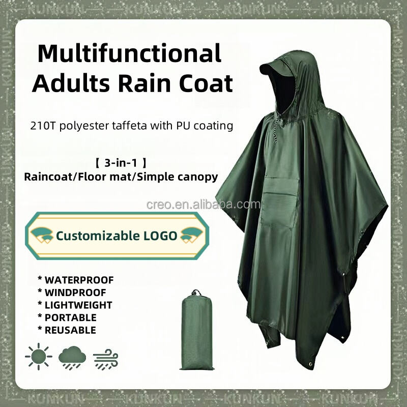 product custom quick dry 3 in 1 adults cloak raincoat with pocket waterproof rain poncho for outdoor cycling hiking camping travel-31