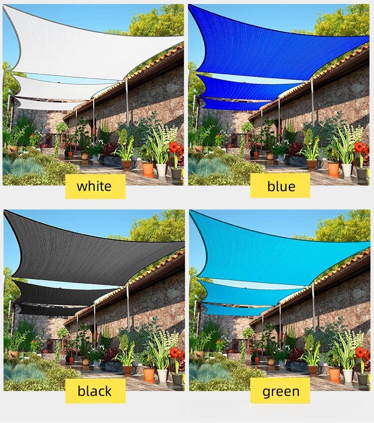 rectangle sun shade net for patio outdoor garden terrace uv protection shade-35