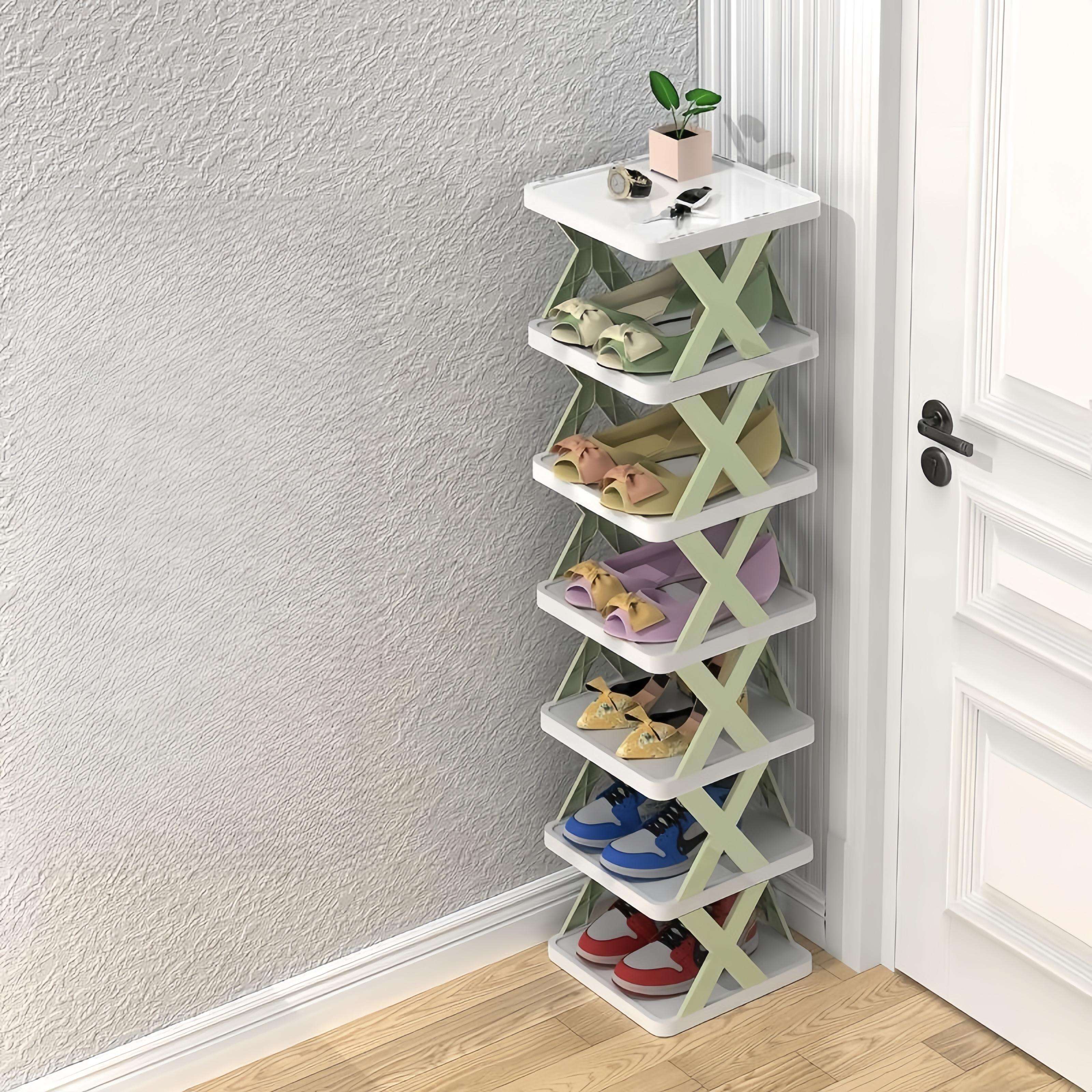 Hot Selling Multi-Layer Shoe Rack Stackable Standing PP Plastic Shoes Storage Organizer Shelf for for Hallway Entrance Bedroom supplier