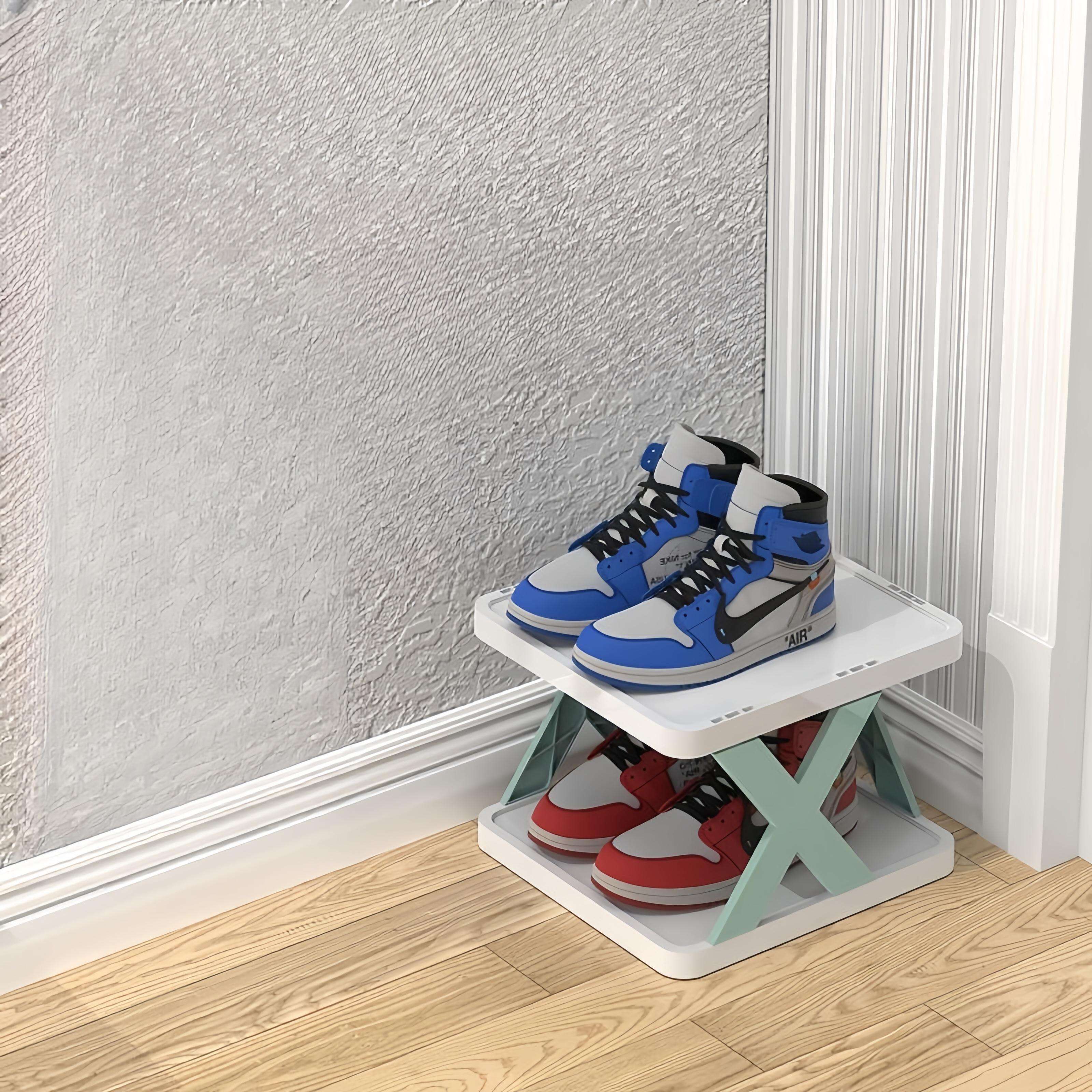 Hot Selling Multi-Layer Shoe Rack Stackable Standing PP Plastic Shoes Storage Organizer Shelf for for Hallway Entrance Bedroom supplier