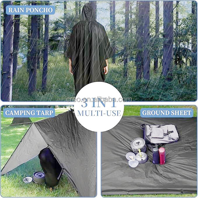 product custom quick dry 3 in 1 adults cloak raincoat with pocket waterproof rain poncho for outdoor cycling hiking camping travel-33