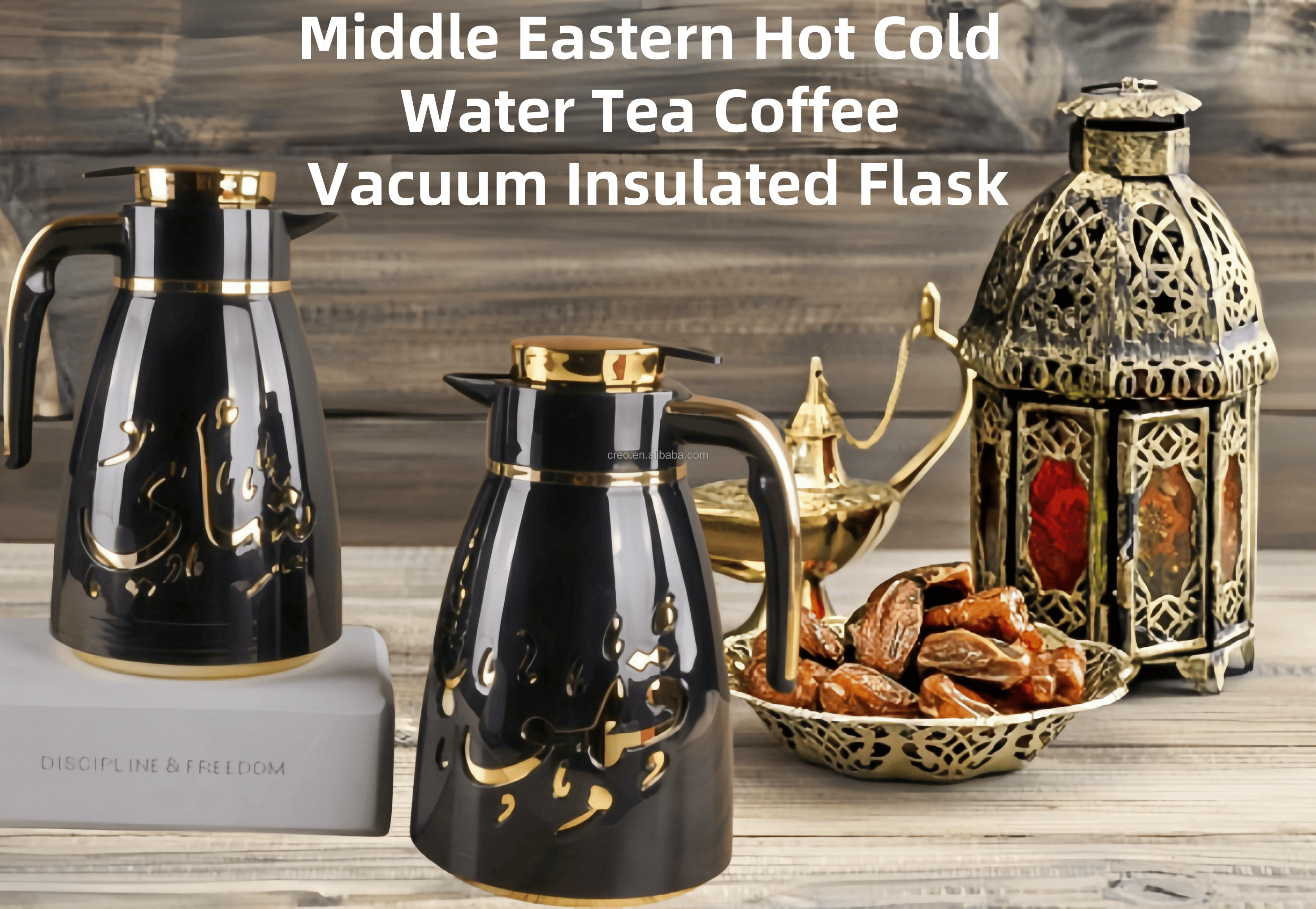 product premium middle eastern style tea  coffee thermos pot 1l large capacity vacuum insulated water flask for ramadan party wedding-31