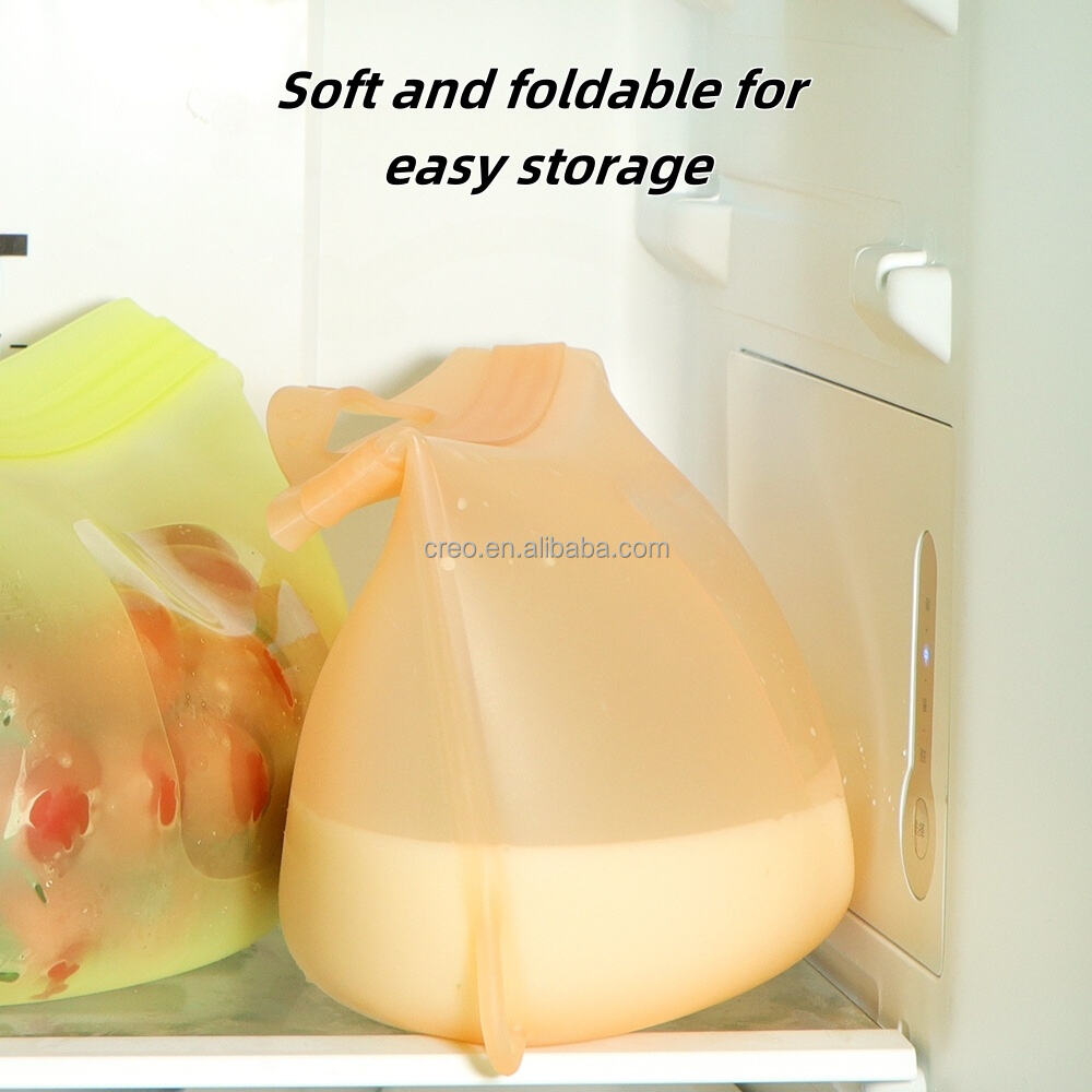 product 100 food grade silicone fresh keeping bags microwaveable food storage bag for kitchen refrigerator meals fruit  vegetables-36