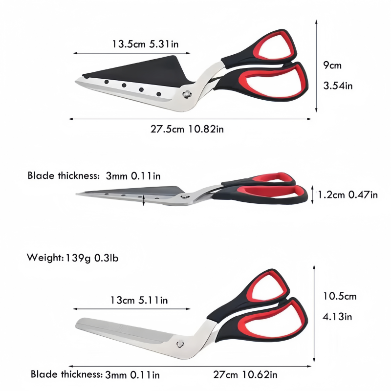 product creative upgraded detachable stainless steel pizza scissors with pp handle kitchen pizza slicer knife-34