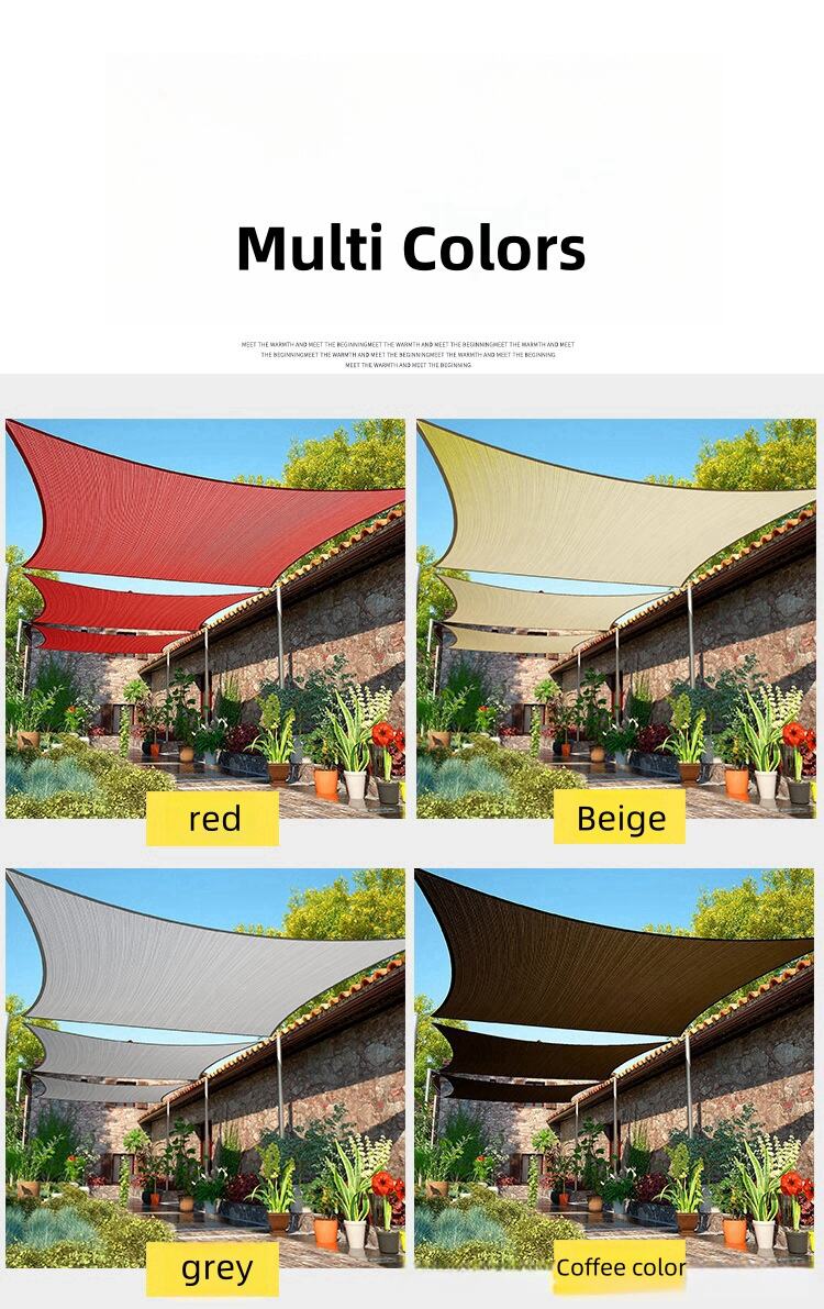 rectangle sun shade net for patio outdoor garden terrace uv protection shade-34