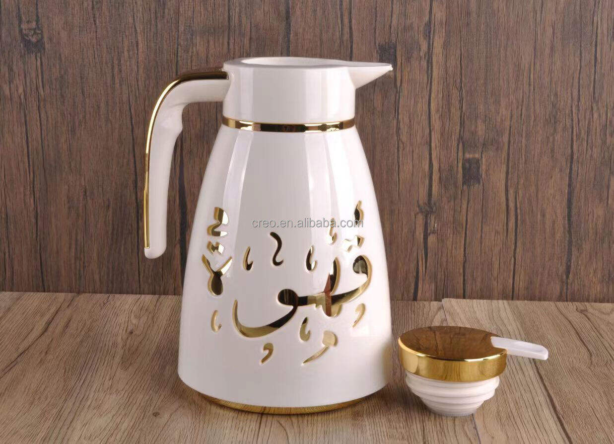 product premium middle eastern style tea  coffee thermos pot 1l large capacity vacuum insulated water flask for ramadan party wedding-36