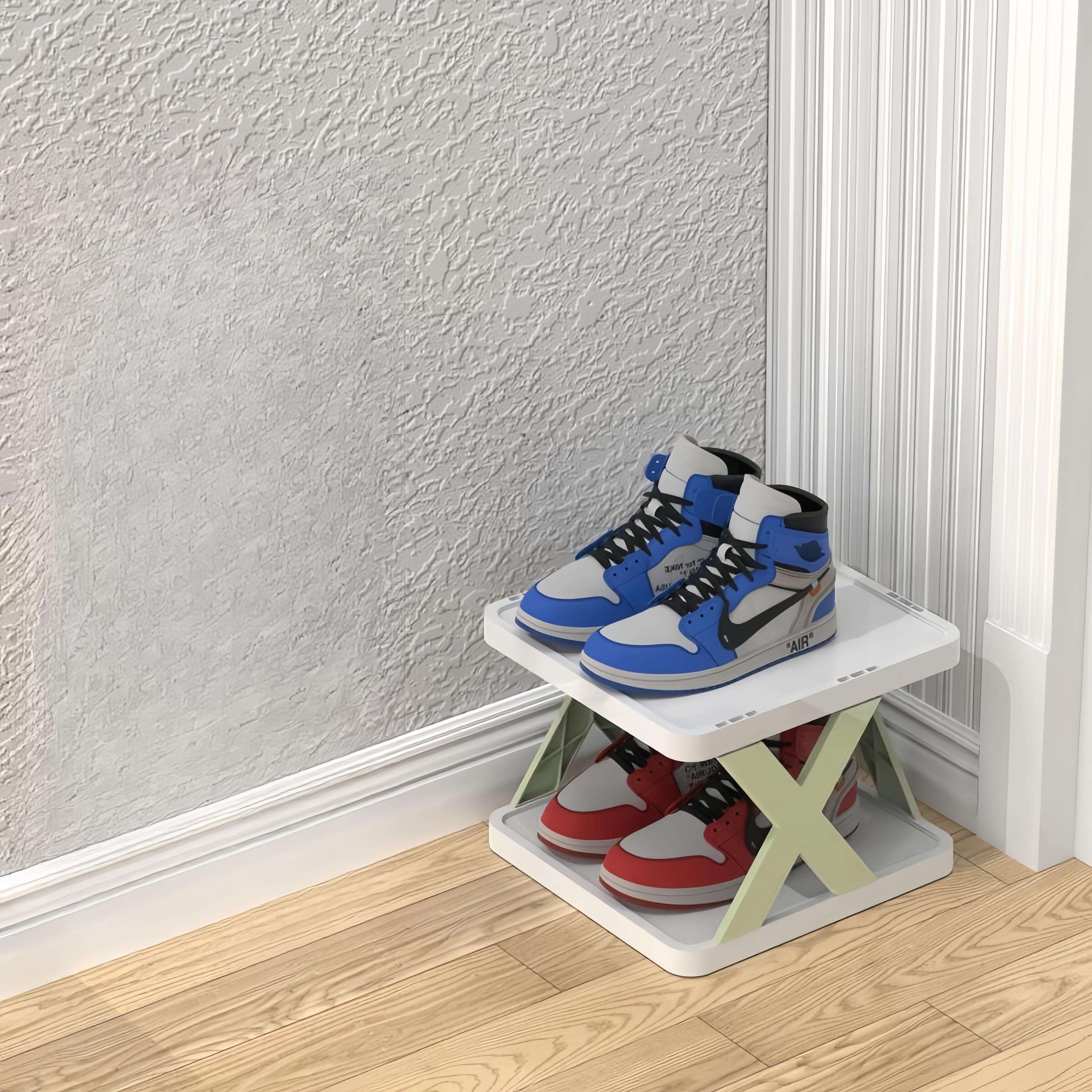 Hot Selling Multi-Layer Shoe Rack Stackable Standing PP Plastic Shoes Storage Organizer Shelf for for Hallway Entrance Bedroom manufacture