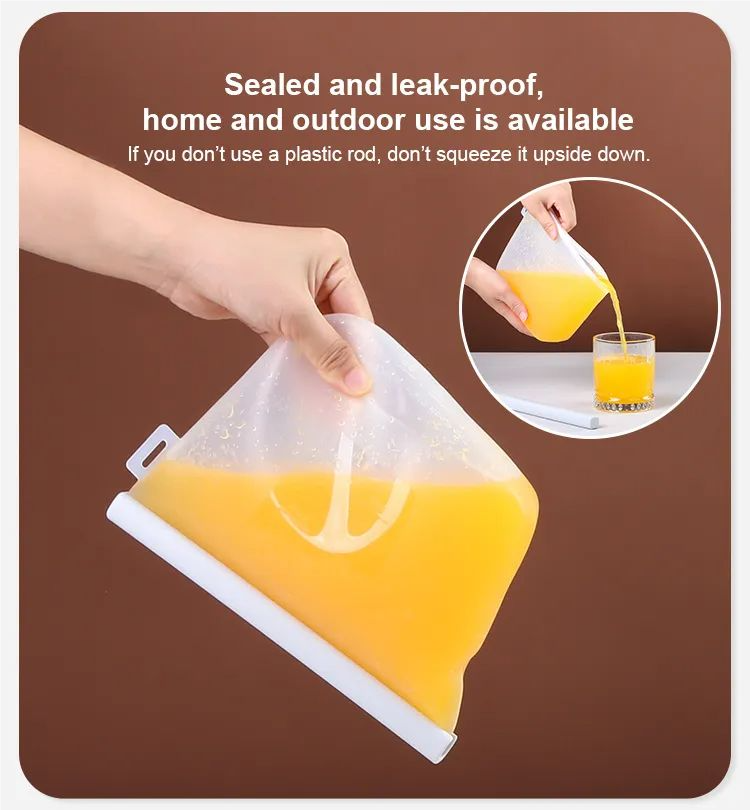 product 100 food grade silicone food storage bag detachable zipper top fresh keeping food bag for microwave  refrigerator-33