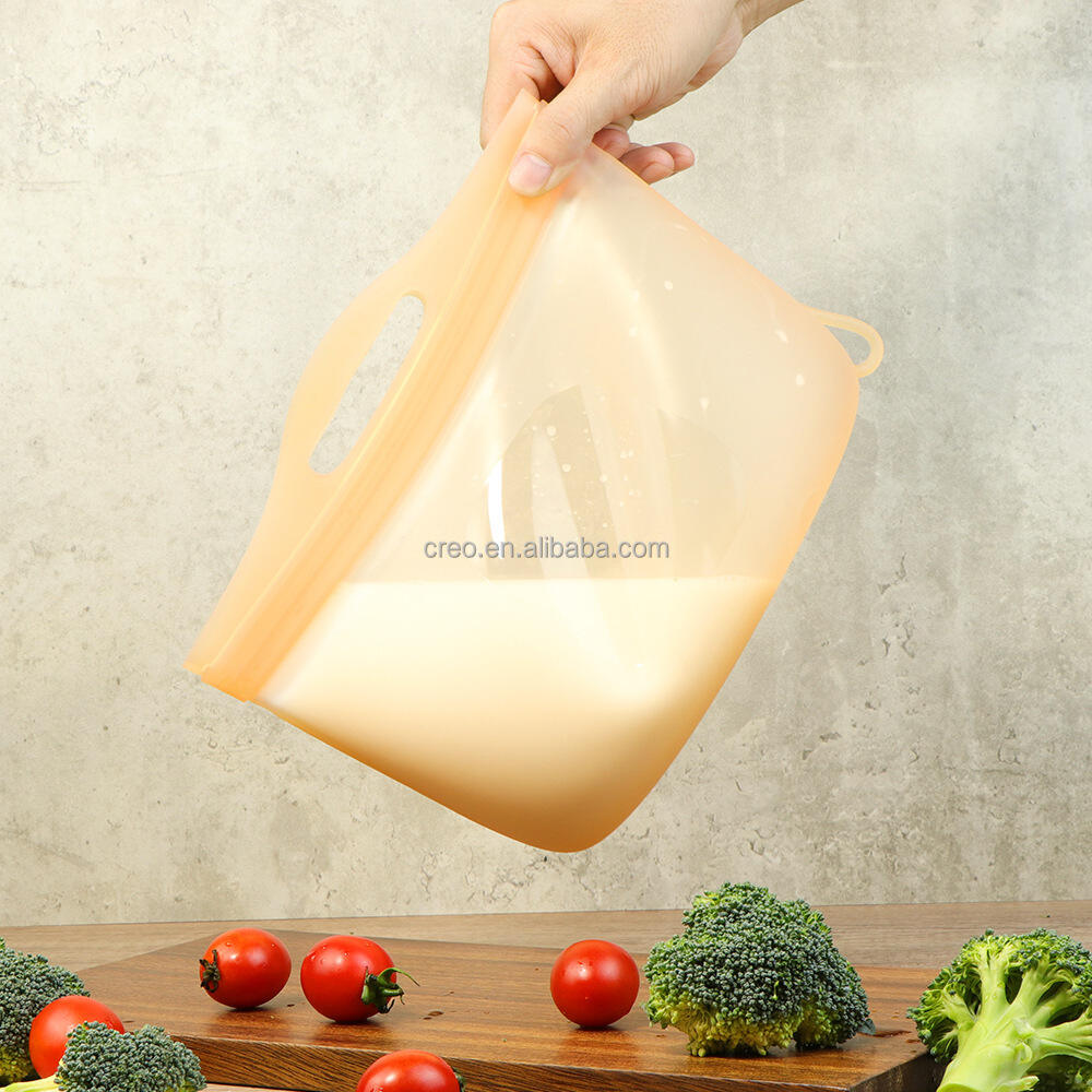 product 100 food grade silicone fresh keeping bags microwaveable food storage bag for kitchen refrigerator meals fruit  vegetables-37