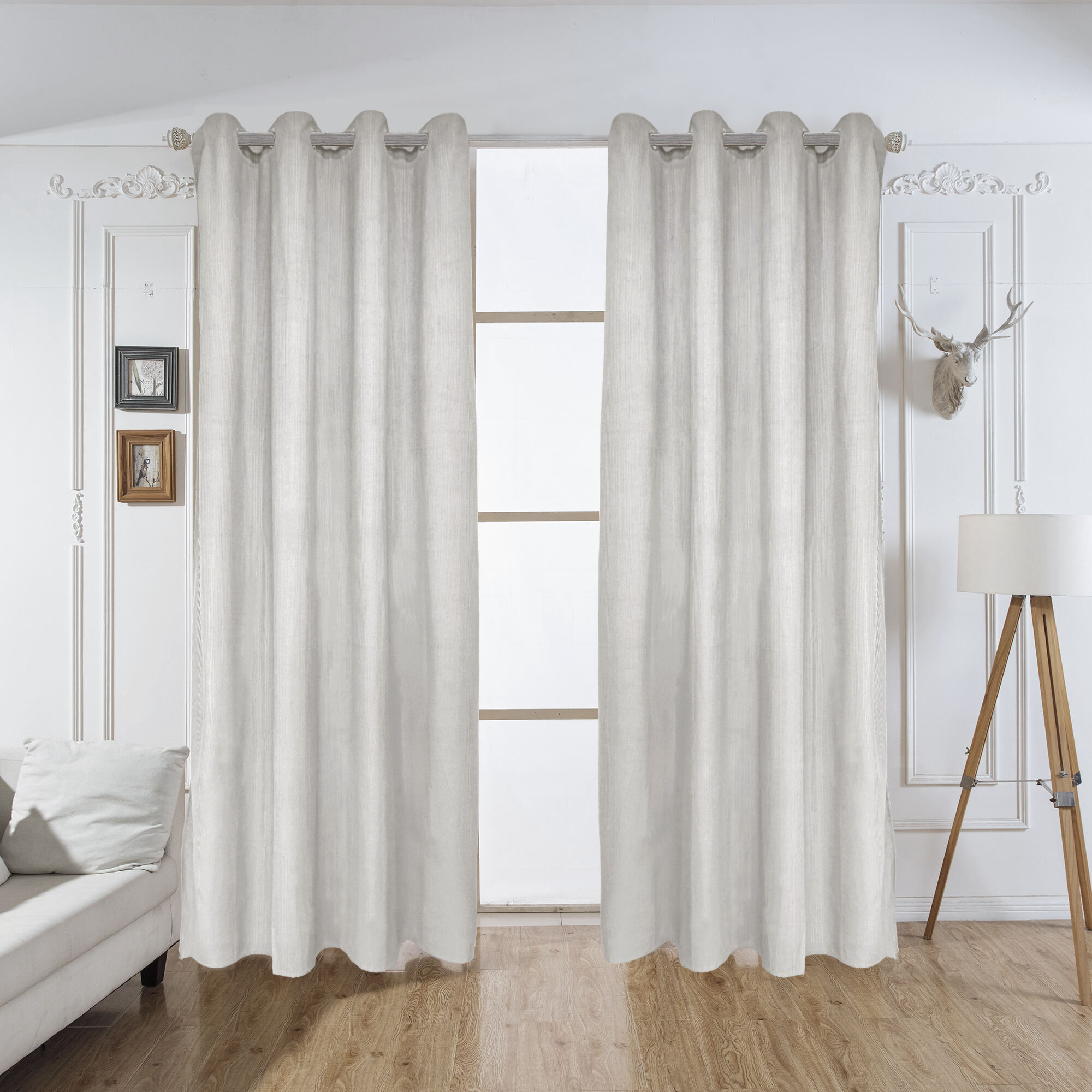 Corduroy Striped Blackout Curtains Drapes Home For Living Room Bedroom Window Curtains For House manufacture