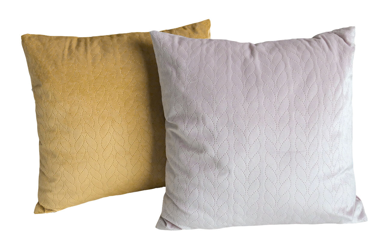 Embossed cushion cover manufacture