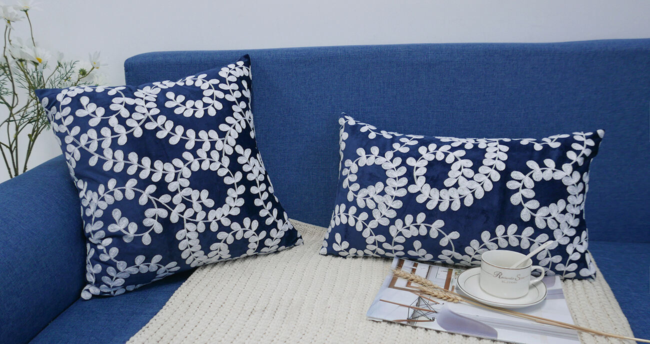 Embroidered cushion cover factory