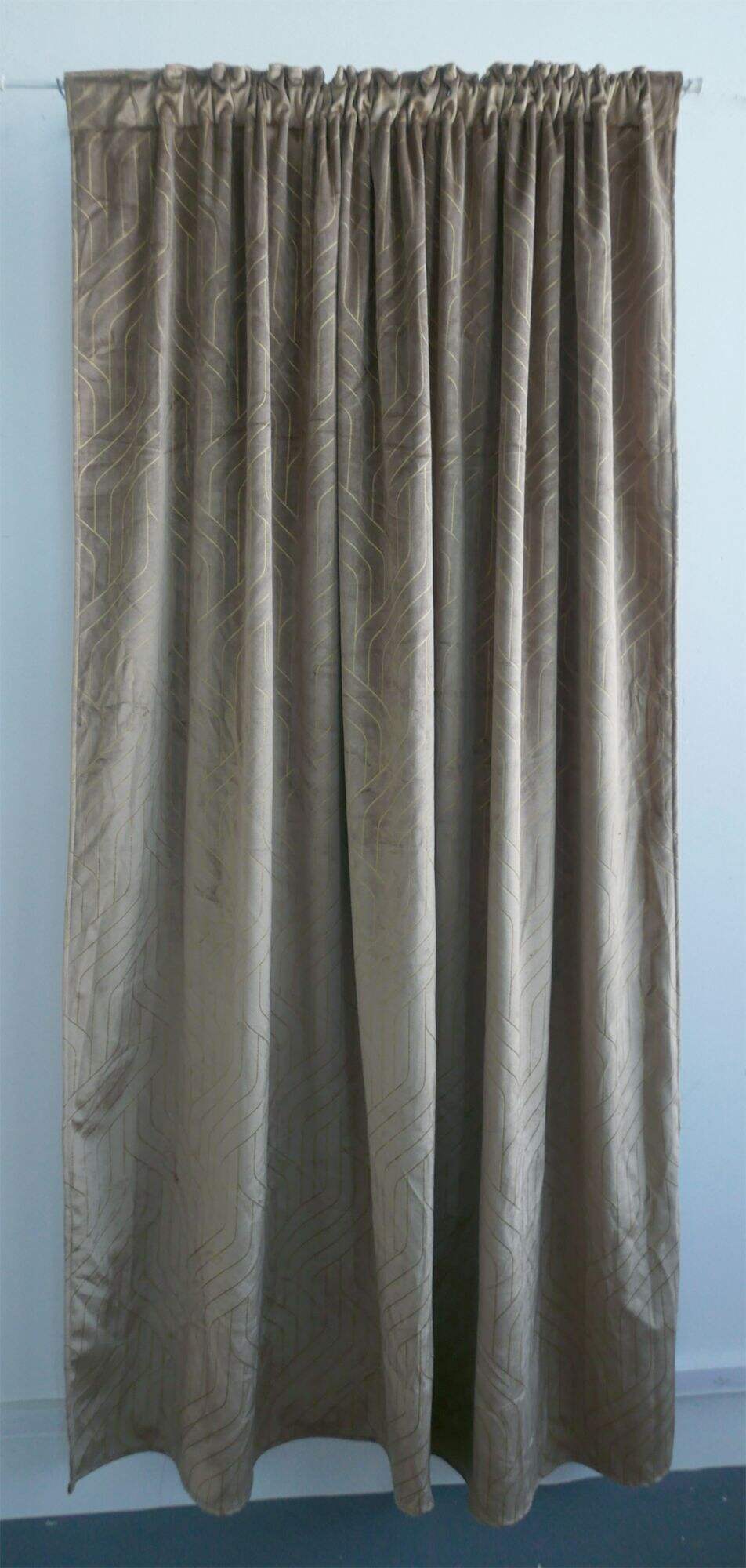 gold foil blackout curtains