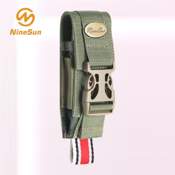 Easily clip your flashlight pouch to your belt or backpack