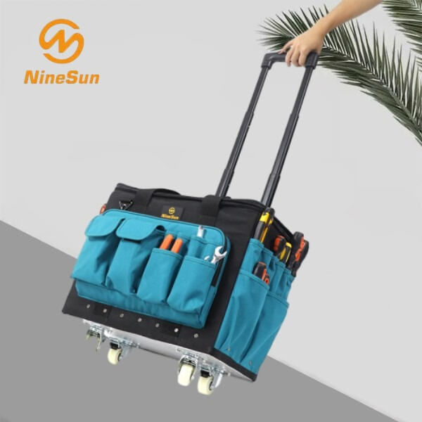 Durable Tool Bag with Rolling Wheels