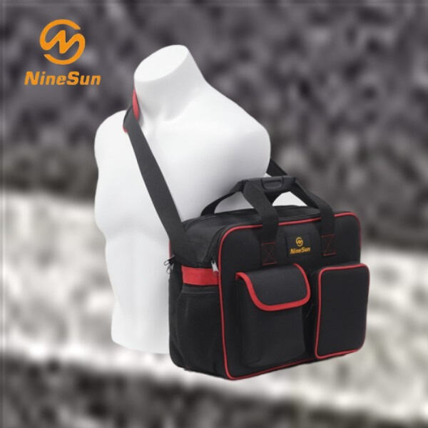 Take your essential tools anywhere with a durable shoulder strap tool bag