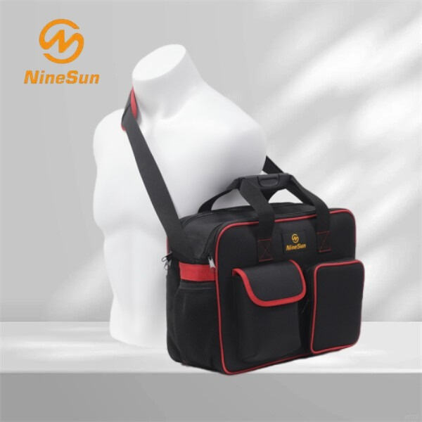 Stay hands-free while carrying your tools in a shoulder strap tool bag